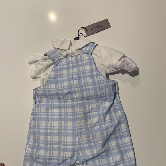 NEW BABY BOY FLEURISSE-LEON MATCHING SET size 0-3 M - Picture 2 of 3